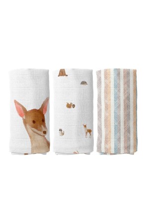 Forest Amigos Muslin Cover Set BABYMUSLIN106 - Casadora Baby