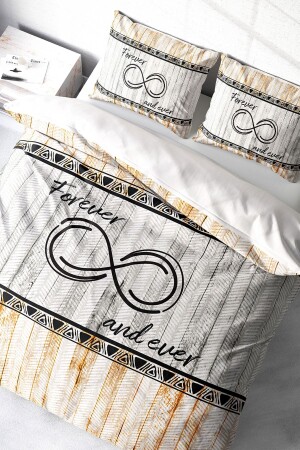 Forever And Ever 3d Cotton Satin Double Duvet Cover Set monohome19426 - Monohome