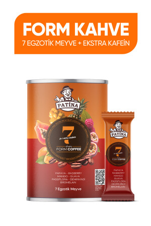 Form Kahvesi 7 Egzotik Meyve ve Ekstra Kafeinli 30 Saşet - Patina