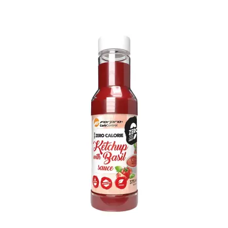 Forpro Near Zero Calorie Sauce (375 ml, Ketchup with Basil) - Forpro