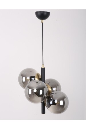 Forte Black Antique Smoked Glass Chandelier 705202211 - MŞ Aydınlatma