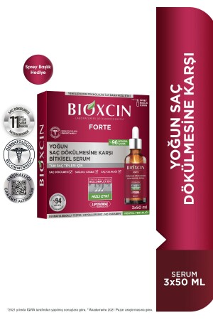 Forte Intensive Herbal Serum Against Hair Loss 3 X 50 ml - Bioxcin