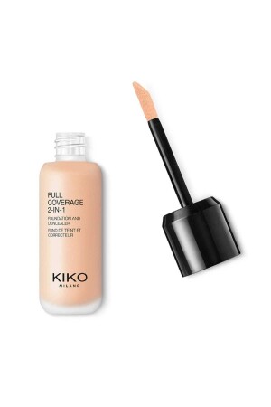 Foundation & Concealer - Full Coverage 2-in-1 Foundation & Concealer Warm Rose 01 71 - Kiko
