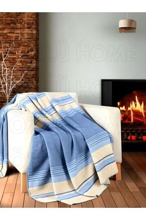 Four Seasons Cotton Blanket Pique Double Bedspread double blanket pique - Özlü Home
