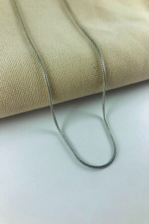 Fox Tail Model Unisex Silver Chain (60 Cm) 23122 - Sungurbey Gümüş Dünyası