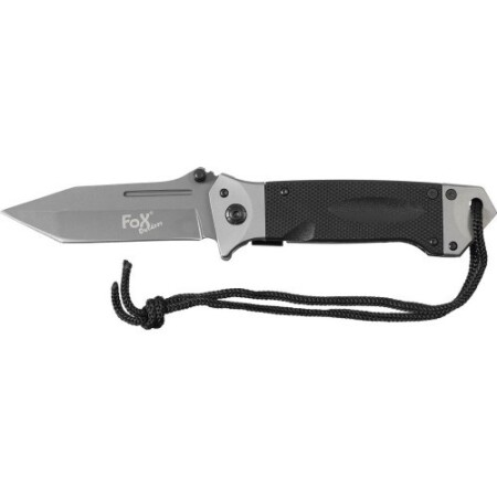 FoxOutdoor marka, siyah, G10 saplı bıçak. - FoxOutdoor