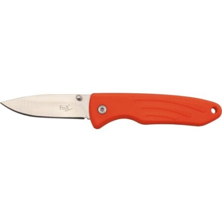 FoxOutdoor-Messer, orange, Griff aus thermoplastischem Gummi - FoxOutdoor
