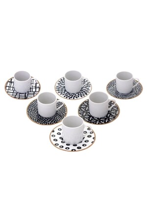 Fractal Kahve Takımı 12 Parça 04POR034325 - Porland