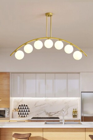 Fralde 7 Li Gold Modern Retro Living Room Chandelier Suitable for Kitchen Cafe Restaurant 3472-07-FG - Apliqa