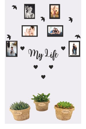 Framed Photo Memory Corner Wooden Wall Decor - Evdeucuz