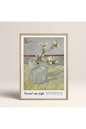 Framed Vincent Van Gogh Painting 30x40cm 40x60cm 50x70cm Black and White Wooden Framed Vangogh023 - Homepack