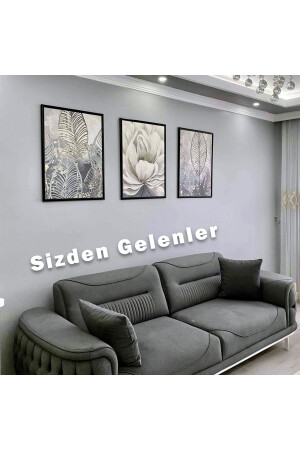 Framed Wooden Painting Set 3 Pieces BKLPTUZ6 - TekTablo