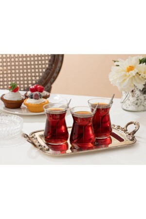 Francessa Set of 6 Tea Glasses - 132 ml 1KBARD0475-8682116157612 - Madame Coco