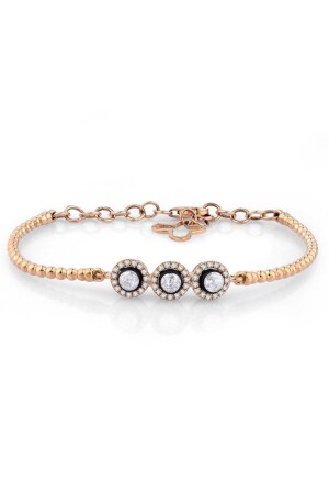 Frau 0. 40 CT. Diamantklemme - Sembol Gold