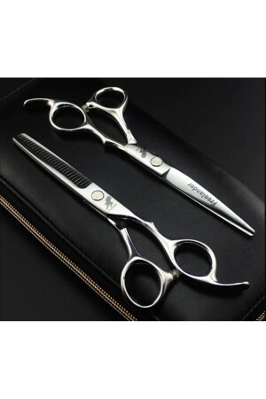 Freelander 4 Pieces 6 Inch 17 Cm Length Professional Hairdresser Barber Scissors Set with Special Leather Bag - Valkyrie