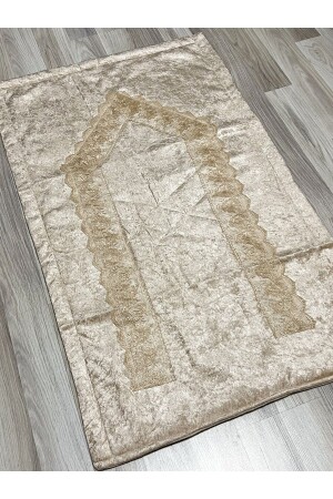 French Guipure Embroidered Velvet Dowry Bridal Set Prayer Rug - Ayhanhome