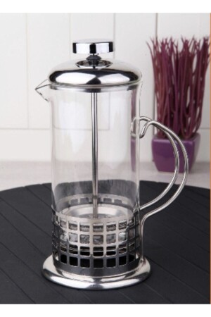 French Press Lüx 350 Ml. Borasilikat Cam, Bitki Çayı, Kahve Demliği PAK-43 - Genel Markalar