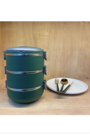Freshbox 3-lagiger Vakuum-Lebensmittelbehälter – mit 3-teiligem Aufbewahrungsbehälter für Diät-Thermos TYC00439655788 - Davet