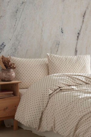 Freya Khaki %100 Pamuklu Yıkamalı Vintage Tek Kişilik Nevresim Takımı 160*220 Frykhtkt FRYKHTKT - Macas Home