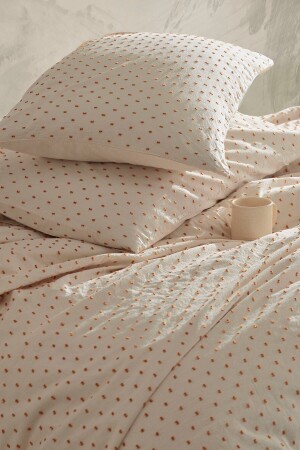 Freya Orange %100 Pamuklu Yıkamalı Vintage Çift Kişilik Nevresim Takımı 200*220 Fryockt FRYOCKT - Macas Home