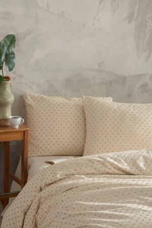 Freya Orange %100 Pamuklu Yıkamalı Vintage Tek Kişilik Nevresim Takımı 160*220 Fryotkt FRYOTKT - Macas Home