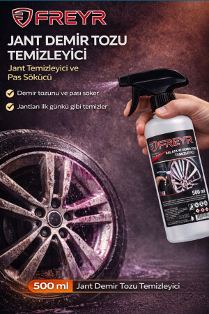 FREYR Demir tozu. Temizleyici, jant temizleyici Pas Sökücü ve Balata Tozu Giderici - FREYR