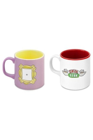 Friends-Rahmentasse Lila Farbe und Friends-Tasse MABBELS129 - Mabbels