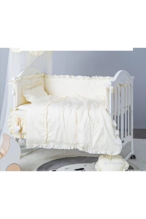 Fringy Luxury Duvet Cover Set and Crib Protector Firfirlikrem1 - AYZEN HOME
