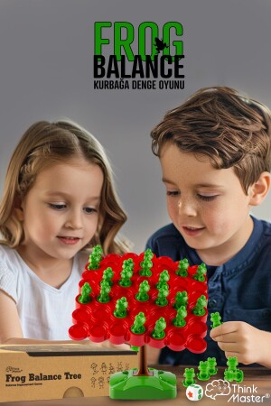 Frog Balance Parent Child Interaction Game Educational Toy Frog Tree Balance Game - Thinkmaster