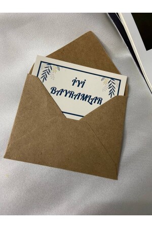 Frohe Feiertage-Karte, einseitige Nachrichtenkarte, Eid-Sondertag-Serie, 8 x 5 cm – 50 Stück - Bisaccia