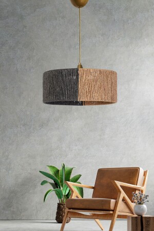 Froid Handmade Pendant Lamp Chandelier Gray Wicker SH326 - hmydesign