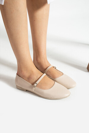 FRONT SINGLE BELTED FLAT SHOES - Soldoy