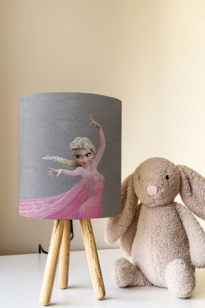 Frozen Gray Elsa Elsali Children's Room Lampshade Table Lamp TLAB-274 - Talia Home