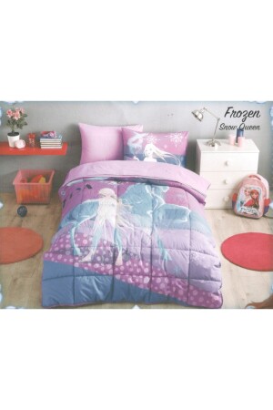 Frozen Snow Queen Licensed Single Sleeping Set Elastic Sheet TYC00215324409 - Özdilek