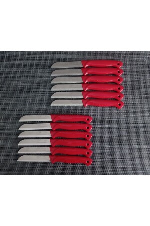 Fruit Knife 12 Pcs Silvery Red - Solingen