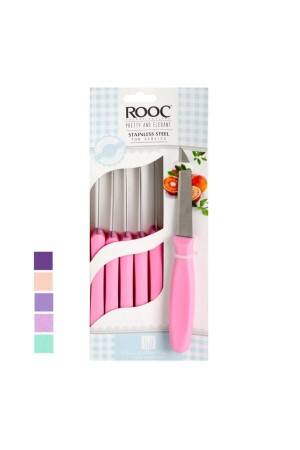 Fruit Knife 6-Piece Zücc65744 Mb06 Pink - Rooc