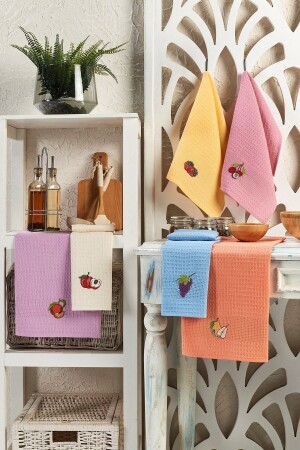 Fruit Set of 6 Kitchen Drying Cloths - Rebeka
