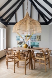 Frv-42 60 Cm Rattan Avize, Bambu Avize, Bohem, Hasır, Ahşap, Ağaç, Iskandinav - Agora Aydınlatma