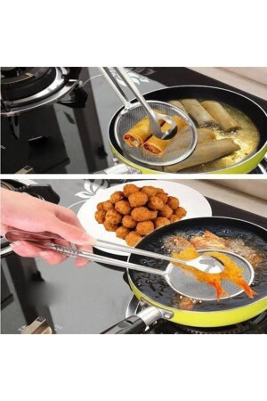 Frying and Boiling Tongs with Strainer - Genel Markalar