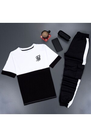 Fs Printed Black Tracksuit Set - Uyguntarz