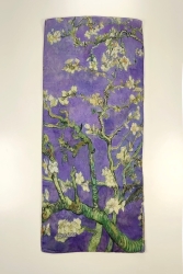 Fular-şal 35x165 Cm | Mor Van Gogh Badem Ağacı NF10312 - Nomads Felt