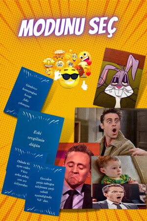 Fun Friend Party Box Game What Do What Mood Are You Card Game You Meme Mood Game modunusec11111 - modunu seç