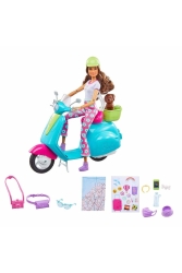 Fun Holiday Scooter und Zubehör HGM55 T000HGM55 - Barbie