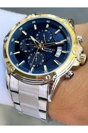 Functions Active Steel Band 3 Atm Waterproof Men's Wristwatch FRC706 - Ferrucci