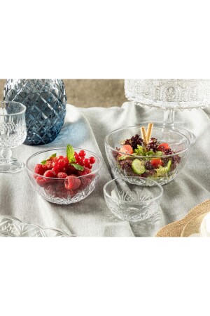 Fungo Glas 3-teilige Schüssel 9,5 + 12,7 + 15 cm transparent 10032979 - English Home
