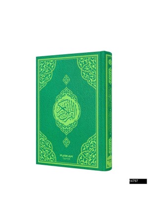 Furkan Publishing Medium Size Computer-Printed Arabic Quran with Laminated Cover, Economical, Green - Furkan Neşriyat