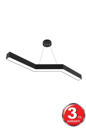 Gabbıano (SİYAH KASA, BEYAZ İŞIK) Ledli Modern Led Avize, Salon, Mutfak, Antre, Hol, Masa, Sarkıt Gabbiano Siyah 6500K - Hegza Lighting
