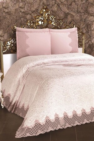 Gala Chenille Pique Set Powder - 6 Pieces - Arkur Home