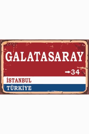Galatasaray Direction Sign Retro Vintage Wooden - Hediyesepetin