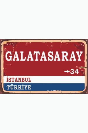 Galatasaray Wegweiser Retro Vintage Holz - 3